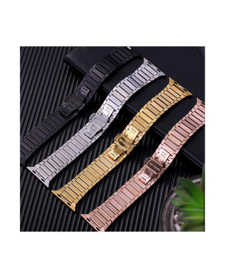 Apple Watch 38mm Kr413 Fine Steel Kordon (saat Değildir) - Rose Apple Watch 38mm Kr413 Fine Steel Kordon (saat Değildir) - Rose