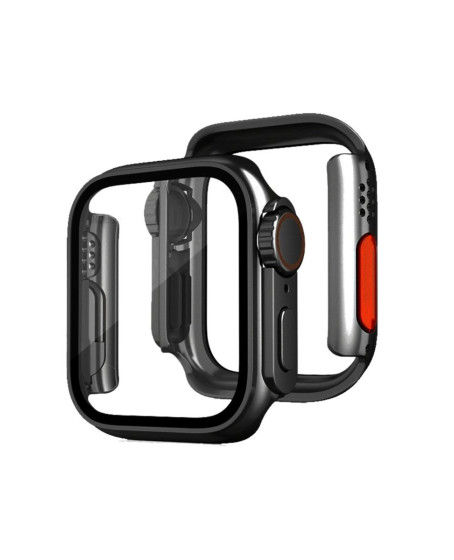 Apple Watch 41mm Watch 49mm Kasa Dönüştürücü Ve Ekran Koruyucu - Siyah
