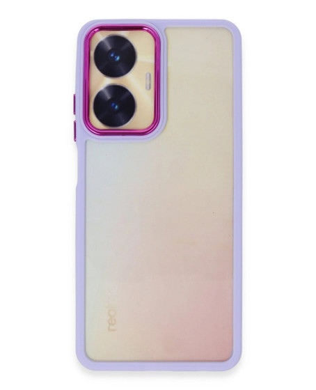 Realme C55 Kılıf Dora Kapak - Lila