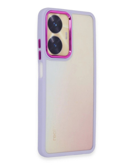 Realme C55 Kılıf Dora Kapak - Lila