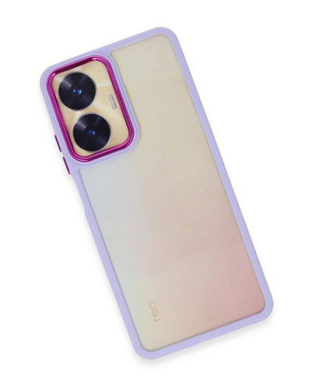 Realme C55 Kılıf Dora Kapak - Lila
