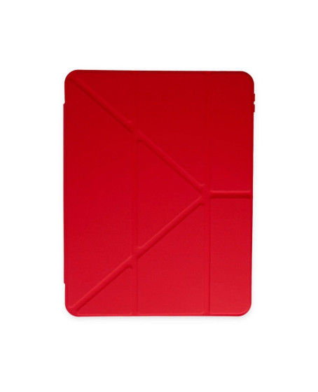 Apple İpad 10.2 (8.nesil) Kılıf Kalemlikli Mars Tablet Kılıfı - Kırmızı