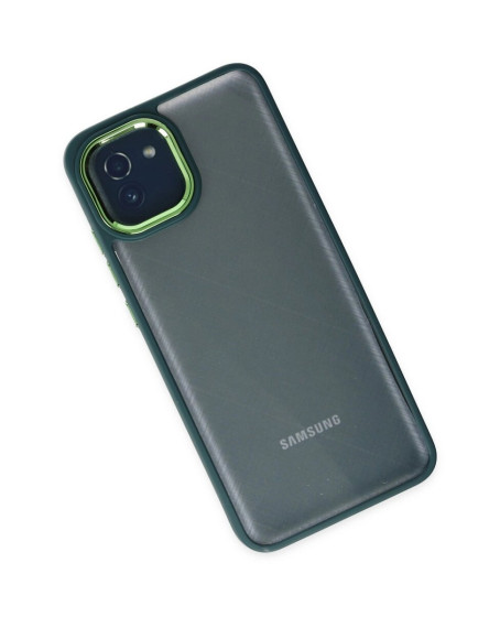 Samsung Galaxy A03 Kılıf Dora Kapak - Haki Yeşil Samsung Galaxy A03 Kılıf Dora Kapak - Haki Yeşil