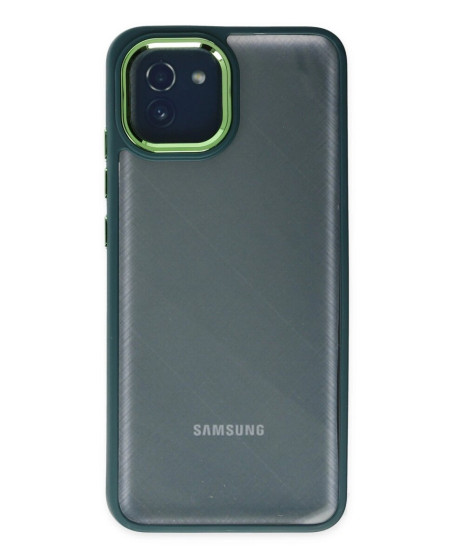 Samsung Galaxy A03 Kılıf Dora Kapak - Haki Yeşil Samsung Galaxy A03 Kılıf Dora Kapak - Haki Yeşil