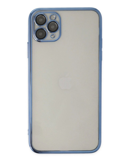 Apple İphone 11 Pro Kılıf Razer Lensli Silikon - Açık Mavi