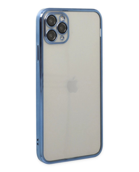 Apple İphone 11 Pro Kılıf Razer Lensli Silikon - Açık Mavi
