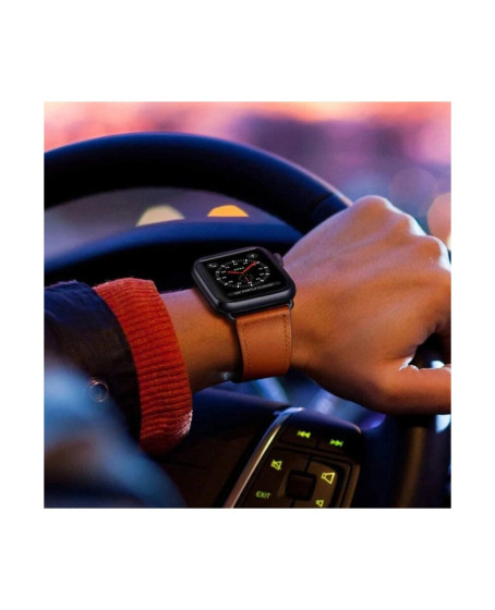Apple Watch 38mm Kr415 Luaz Deri Kordon (saat Değildir) - Kahverengi
