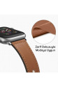 Apple Watch 38mm Kr415 Luaz Deri Kordon (saat Değildir) - Kahverengi