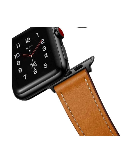 Apple Watch 38mm Kr415 Luaz Deri Kordon (saat Değildir) - Kahverengi