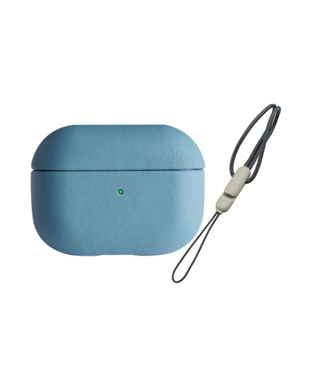 Apple Airpods 3 (3.nesil) 405 Deri Kılıf - Sierra Blue Apple Airpods 3 (3.nesil) 405 Deri Kılıf - Sierra Blue