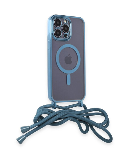 Apple İphone 14 Pro Kılıf Divo Lazer Askılı Magsafe Kapak - Sierra Blue Apple İphone 14 Pro Kılıf Divo Lazer Askılı Magsafe Kapak - Sierra Blue