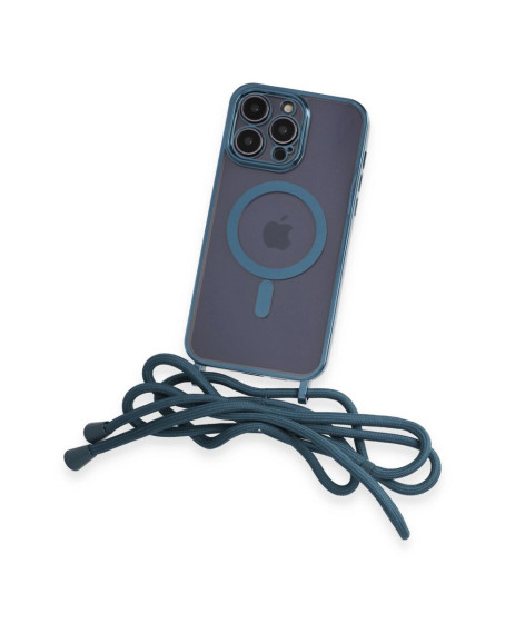 Apple İphone 14 Pro Kılıf Divo Lazer Askılı Magsafe Kapak - Sierra Blue Apple İphone 14 Pro Kılıf Divo Lazer Askılı Magsafe Kapak - Sierra Blue