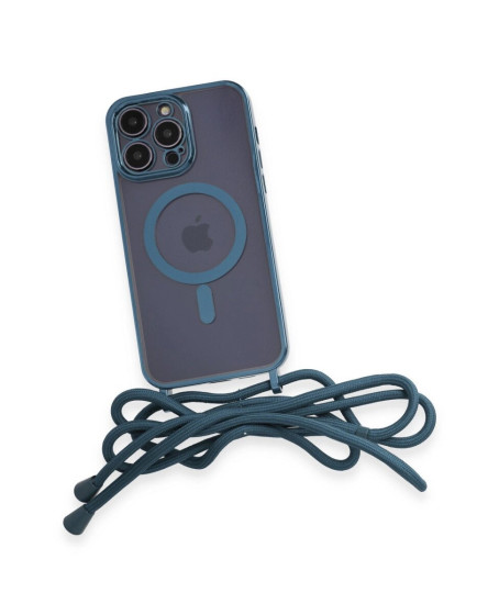 Apple İphone 14 Pro Kılıf Divo Lazer Askılı Magsafe Kapak - Sierra Blue Apple İphone 14 Pro Kılıf Divo Lazer Askılı Magsafe Kapak - Sierra Blue