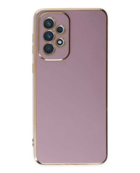 Samsung Galaxy A73 5g Kılıf Volet Silikon - Mor