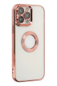 Apple İphone 14 Pro Max Kılıf Slot Silikon - Rose Gold Apple İphone 14 Pro Max Kılıf Slot Silikon - Rose Gold