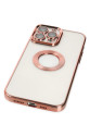 Apple İphone 14 Pro Max Kılıf Slot Silikon - Rose Gold Apple İphone 14 Pro Max Kılıf Slot Silikon - Rose Gold