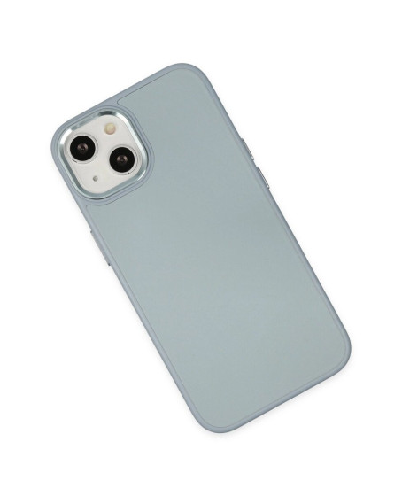 Apple İphone 14 Plus Kılıf Asya Deri Silikon - Sierra Blue Apple İphone 14 Plus Kılıf Asya Deri Silikon - Sierra Blue