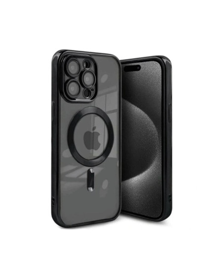 Apple İphone 15 Pro Max Kılıf Kross Magneticsafe Kapak - Siyah