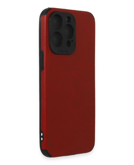 Apple İphone 15 Pro Kılıf Loop Deri Silikon - Kırmızı