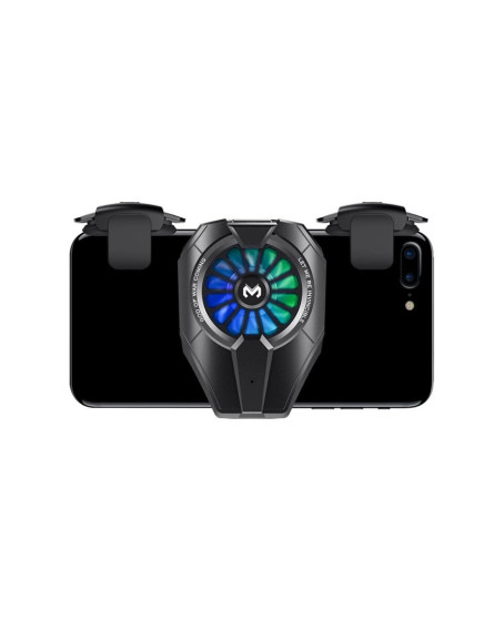 Dl06 Rgb Radyatör Telefon Soğutucu Fan - Siyah