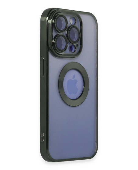 Apple İphone 15 Pro Max Kılıf Slot Silikon - Köknar Yeşili