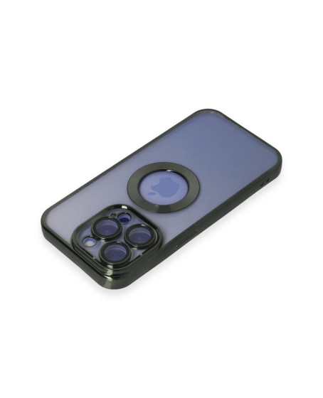 Apple İphone 15 Pro Max Kılıf Slot Silikon - Köknar Yeşili