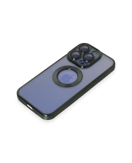 Apple İphone 15 Pro Max Kılıf Slot Silikon - Köknar Yeşili