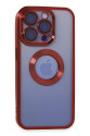 Apple İphone 15 Pro Max Kılıf Slot Silikon - Kırmızı Apple İphone 15 Pro Max Kılıf Slot Silikon - Kırmızı