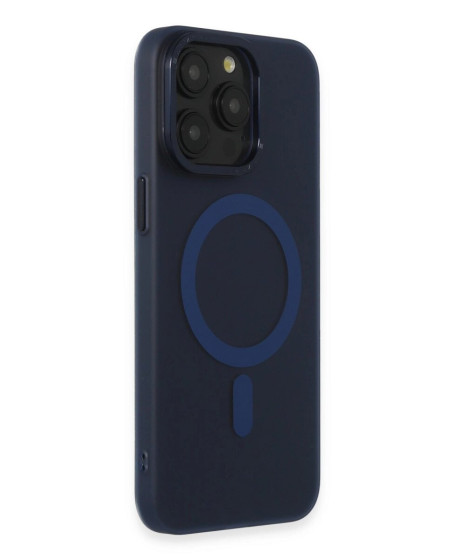Apple İphone 15 Pro Max Kılıf Lodos Magneticsafe Mat Kapak - Mavi Apple İphone 15 Pro Max Kılıf Lodos Magneticsafe Mat Kapak - Mavi