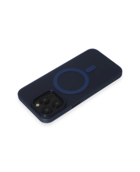 Apple İphone 15 Pro Max Kılıf Lodos Magneticsafe Mat Kapak - Mavi Apple İphone 15 Pro Max Kılıf Lodos Magneticsafe Mat Kapak - Mavi