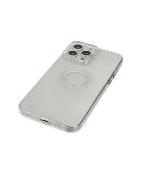 Apple İphone 14 Pro Max Kılıf Santa Lens Silikon - Şeffaf
