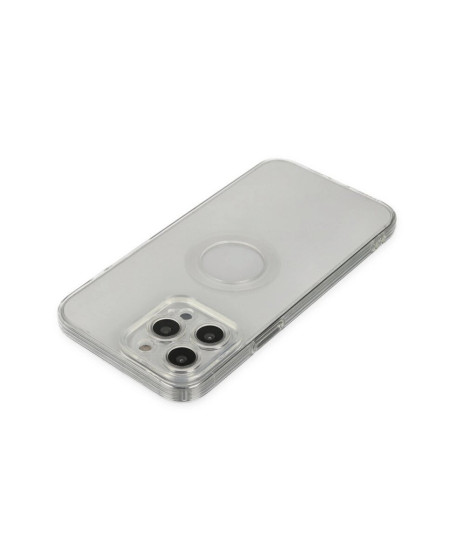 Apple İphone 14 Pro Max Kılıf Santa Lens Silikon - Şeffaf