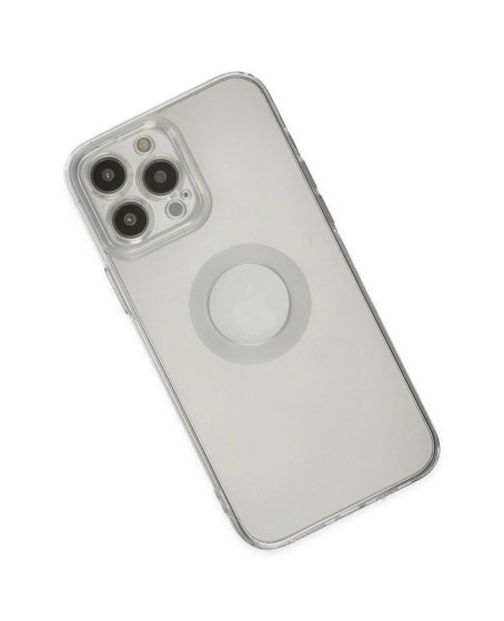 Apple İphone 14 Pro Max Kılıf Santa Lens Silikon - Şeffaf
