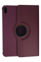 Apple İpad 2022 10.9 (10.nesil) Kılıf 360 Tablet Deri Kılıf - Mürdüm