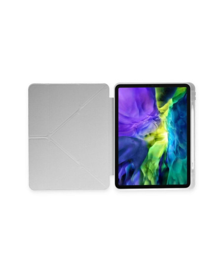 Apple İpad 2022 10.9 (10.nesil) Kılıf Kalemlikli Mars Tablet Kılıfı - Gri