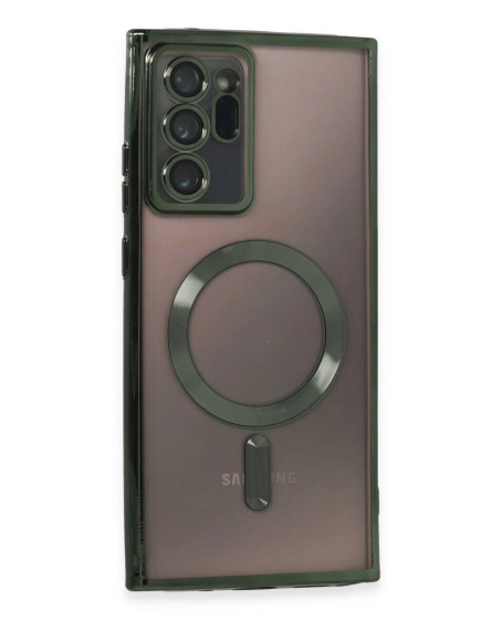 Samsung Galaxy Note 20 Ultra Kılıf Kross Magneticsafe Kapak - Koyu Yeşil Samsung Galaxy Note 20 Ultra Kılıf Kross Magneticsafe Kapak - Koyu Yeşil