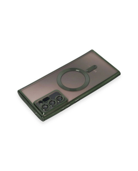 Samsung Galaxy Note 20 Ultra Kılıf Kross Magneticsafe Kapak - Koyu Yeşil Samsung Galaxy Note 20 Ultra Kılıf Kross Magneticsafe Kapak - Koyu Yeşil