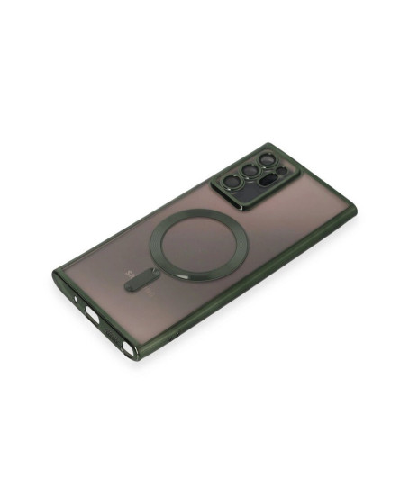 Samsung Galaxy Note 20 Ultra Kılıf Kross Magneticsafe Kapak - Koyu Yeşil Samsung Galaxy Note 20 Ultra Kılıf Kross Magneticsafe Kapak - Koyu Yeşil
