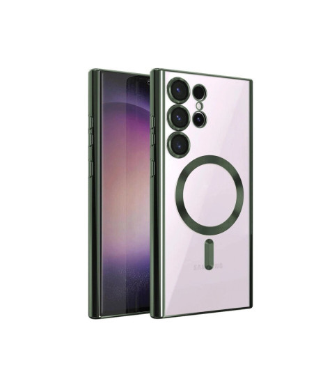 Samsung Galaxy S22 Ultra Kılıf Kross Magneticsafe Kapak - Koyu Yeşil Samsung Galaxy S22 Ultra Kılıf Kross Magneticsafe Kapak - Koyu Yeşil