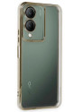 Vivo Y17s Kılıf Razer Lensli Silikon - Gold