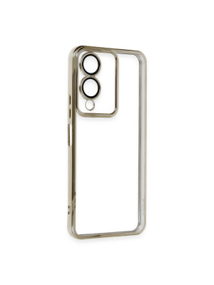 Vivo Y17s Kılıf Razer Lensli Silikon - Gold
