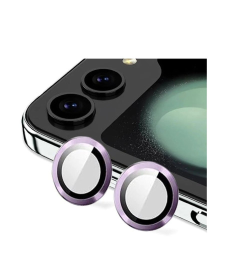 Samsung Galaxy Z Flip 5 Valdez Metal Kamera Lens - Derin Mor
