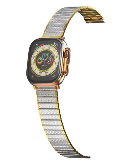 Apple Watch 38mm Made Metal Kordon (saat Değildir) - Gümüş-gold