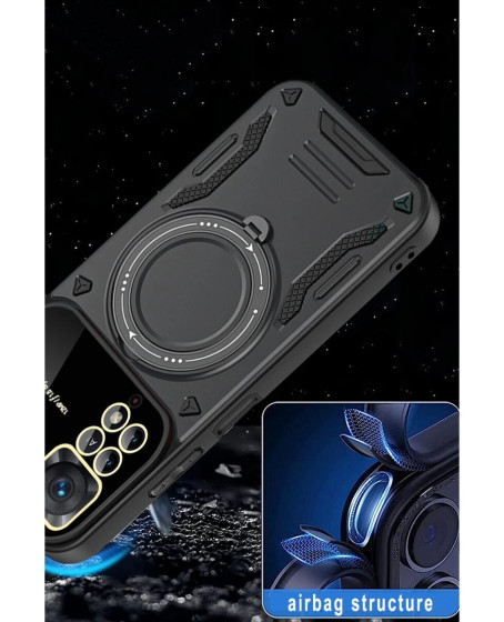 Xiaomi Redmi Note 12 Pro 4g Kılıf Joy Lens Standlı Kapak - Mor