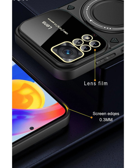 Xiaomi Redmi Note 12 Pro 4g Kılıf Joy Lens Standlı Kapak - Mor