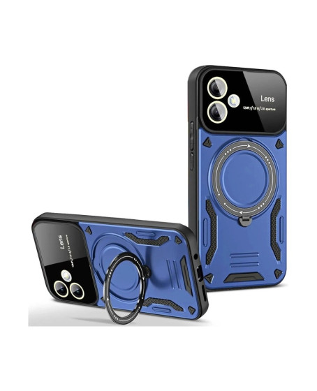 Samsung Galaxy A05 Kılıf Joy Lens Standlı Kapak - Lacivert Samsung Galaxy A05 Kılıf Joy Lens Standlı Kapak - Lacivert