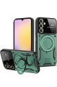 Samsung Galaxy A05s Kılıf Joy Lens Standlı Kapak - Koyu Yeşil Samsung Galaxy A05s Kılıf Joy Lens Standlı Kapak - Koyu Yeşil