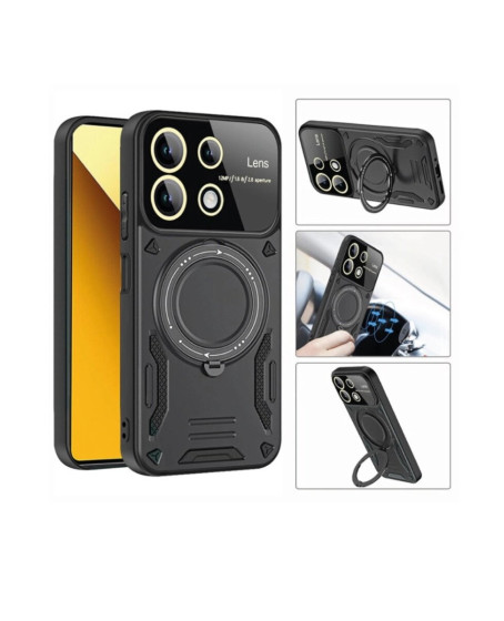 Xiaomi Mi 13t Pro Kılıf Joy Lens Standlı Kapak - Mor