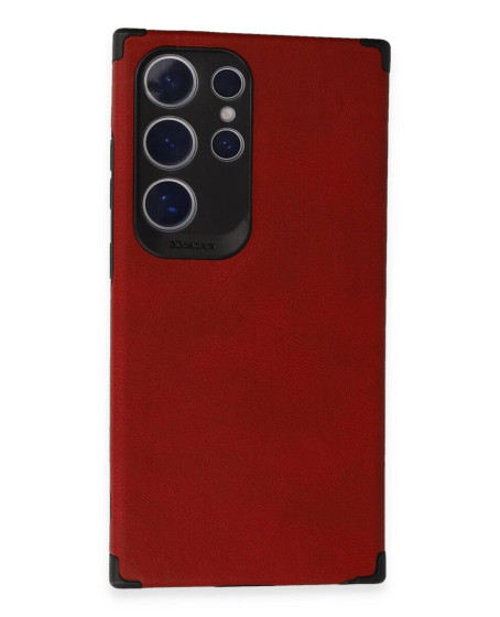 Samsung Galaxy S24 Ultra Kılıf Loop Deri Silikon - Kırmızı Samsung Galaxy S24 Ultra Kılıf Loop Deri Silikon - Kırmızı