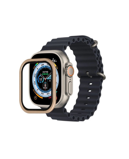 Apple Watch Ultra 49mm Alüminyum Kasa Cam Ekran Koruyucu - Yıldız Işığı